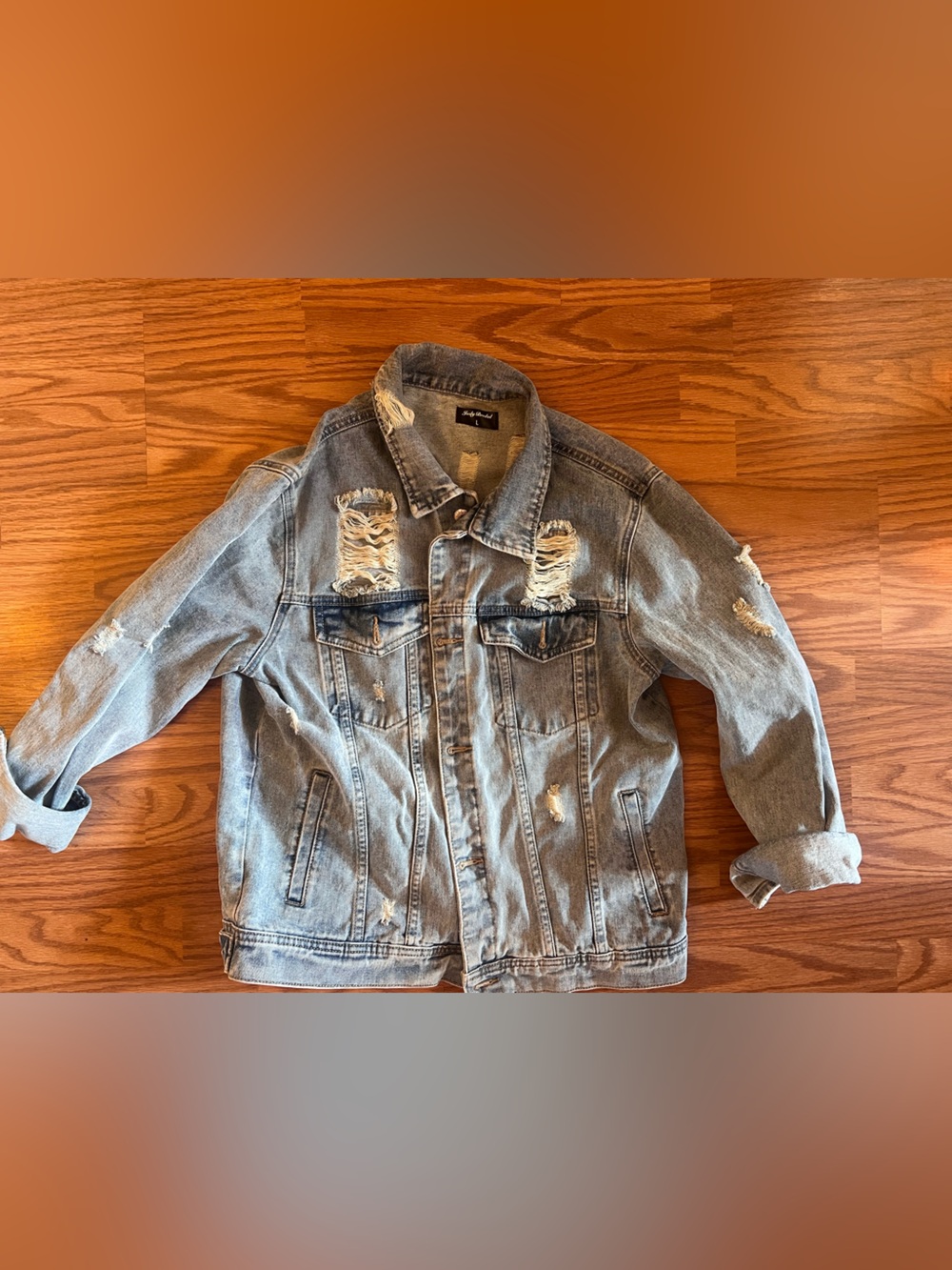 Judy Bridal Distressed Light Blue Women’s Jeans Jacket